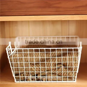 Metal Wire Storage Basket With Open Design thumbnail-1