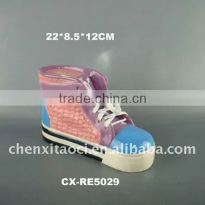 Electroplated Coin Bank With Shoe Shape thumbnail-1
