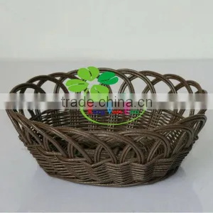 Factory Recycled Plastic Woven Fruit Basket thumbnail-3