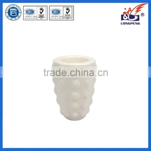 Eco-Friendly Elegant White Table Pillar Candle Holders,Ceramic Tealight Candle Holders thumbnail-1