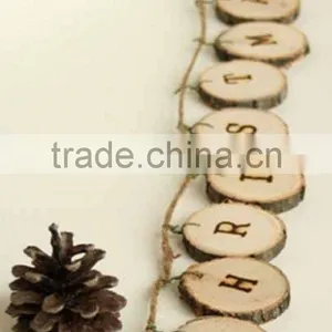 Natural Hanging Tree Birch Bark Ornaments thumbnail-5
