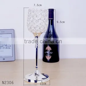 New Type Metal Plated Candle Holder With Crystal for Home Part Decorative Candlestick Stand Free Shipping thumbnail-2