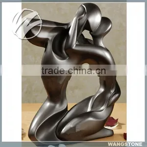 Modern Plaza Art Decoration Brass Couple Sculpture thumbnail-1