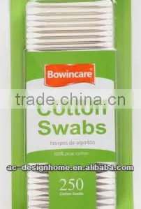 250 PCS 7.75CM/3" PAPER STICK COTTON SWABS thumbnail-1