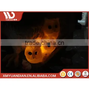 China Manufacturer Art Work Owl Resin Craft Solar Garden Led Park Light thumbnail-5