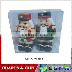 Walnut Soldier Shaped Candel Holder for Chirstmas Gift thumbnail-1