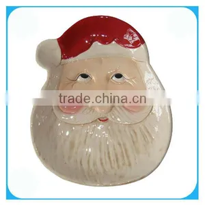 Santa Claus Christmas Ceramic Plate thumbnail-1