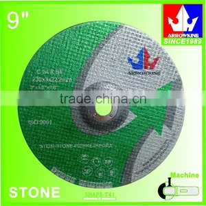 9" 230x3x22.2mm Deprssed Center Grinding Wheel for Stone thumbnail-1
