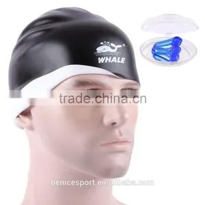 Wholesale Silicone Swim Caps OEM/ODM Elastic Waterproof Soft Swimming Caps Novelty Swim Hats Bathing Cap Logo Printin (CAP-1200) thumbnail-3