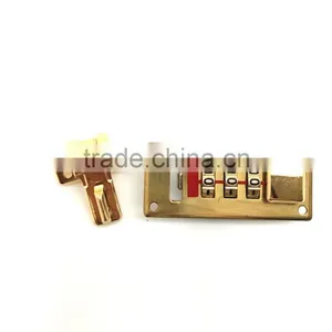 Combination Number Lock With Hasp for Pilot Case, Combination Lock With Push Buttom for Suitcase, Left Hand thumbnail-1