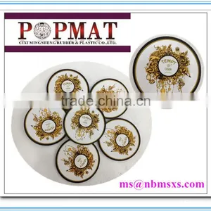 Anti-slip Colorful Round Paper Printed Drinks Coasters thumbnail-1