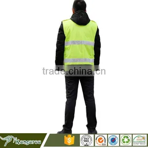 Yellow Safety Vest Fabric Reflective Stripes for Clothing thumbnail-5