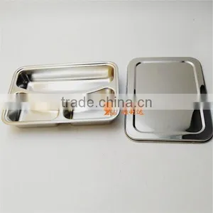 304 # Eco-friendly Chinese Style Non-Leakproof 3 Compartment Bento Lunch Box thumbnail-3