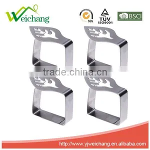 WCTS03M 4pcs Leaf Stainless Steel Table Cloth Clips Table Cover Holder Party Picnic Clamps thumbnail-3