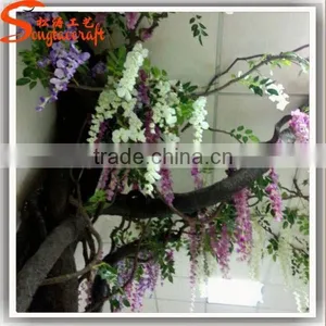 20160620 SongTao White Artificial Wisteria Tree Custom Canopy Silk Wisteria Tree thumbnail-5