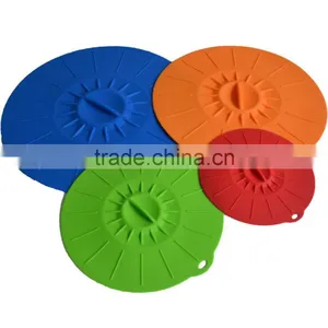 FDA Approved 4Pack Set Decorative Reusable as Seen on tv Silicone Stretch Lids thumbnail-1