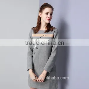 Women's New Style Slim Long Wool Dresses Wholesale thumbnail-6