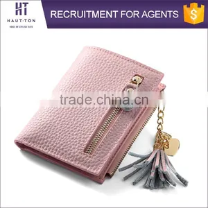 High Quality Leisure Ladies Slim Multiple Card Holder Wallet Best Selling Fashion Women Mini Genuine Split Cow Leather Wallets thumbnail-1