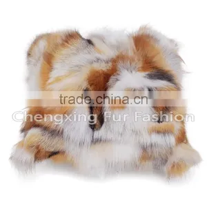 CX-D-36 Real Red Fox Fur Cushion Covers For Wholesale thumbnail-2