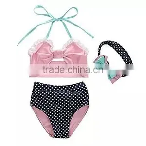 Summer Beachwear Girls Bikini Kids Beach Wear 2 Piece Suit thumbnail-3