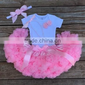 Baby Boutique Clothing Long Sleeve Shirt and Chiffon Pettiskirt Set Pettiskirts Tutu thumbnail-4