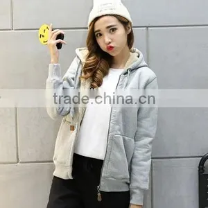 China Wholesale Professional Good Quality Cheap Women Pullover Zipper Hoodies thumbnail-3