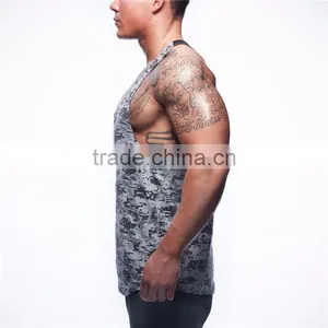 Hot Sale Muscle Tank Top Wholesale Fitness Breathable Body Building Tank Top Men thumbnail-6