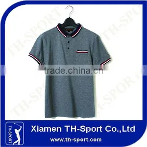 Dri Fit Golf Shirts Wholesale With Front Pocket thumbnail-1