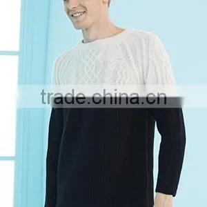 2017 Mens Knit Round Neck Cashmere Pullover Sweater for Wholesale thumbnail-4