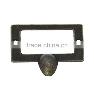 Jewelry Wooden Box Pull Handle Knobs Rectangle Antique Bronze 58.0mm(2 2/8") x 44.0mm(1 6/8"), 5 PCs thumbnail-1