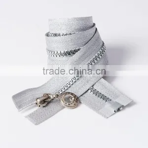 5# O/E Resin/Plastic Zips With Silver Teeth and Tape thumbnail-1