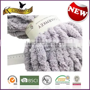 Charmkey Loopy Yarn Chunky Polyester Knitting Yarn Very Thick Chenille Yarn thumbnail-1