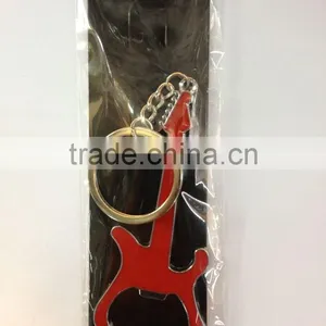 Guitar Shape Metal Bottle Opener,Guitar Keychain thumbnail-1