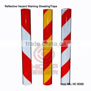 Reflective Hazard Warning Sheeting/Tape Quality Engineering Grade Striped Reflective Marking Tapes thumbnail-1