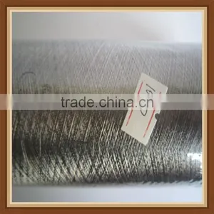 100D RFID/ EMF Block Anti-Bacteria Silver Metallic Coated Nylon Yarn / Silver Fiber Yarn/pure Silver Metalicyarn thumbnail-1