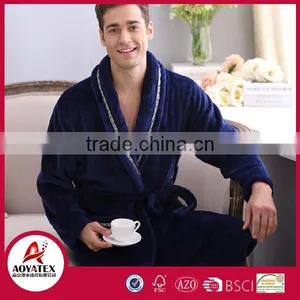 Factory Produce 100% Polyester High Quality Microfiber Bathrobe thumbnail-4
