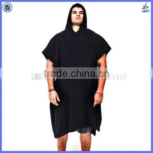 Large Size Adult Hooded Surf Poncho Beach Towel for Man thumbnail-1