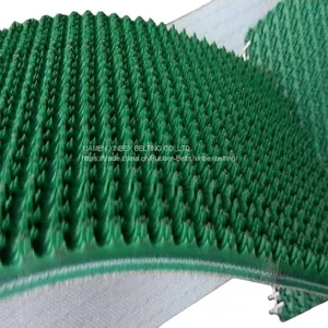 5mm Rough Top Green PVC Conveyor Belting For Incline Conveying Loading PB-G50/D thumbnail-2