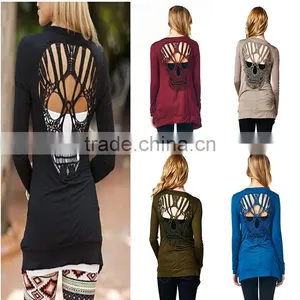 Walson New Fashion Women Lady Long Sleeve Shirt Casual Blouse Loose Cotton Tops T Shirt thumbnail-1