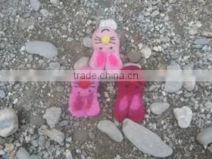 Hand Made Pure Wool Felted Doll Design Brooch/ Nepal Made Felted Pin Brooch thumbnail-1