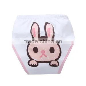 Cute Lion Pattern Printed 3 Layers Waterproof Eco Friendly Infant Cloth Diaper thumbnail-4