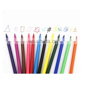 12 Colors Fine Line Washable Watercolor Markers Set for Kids Drawing thumbnail-4