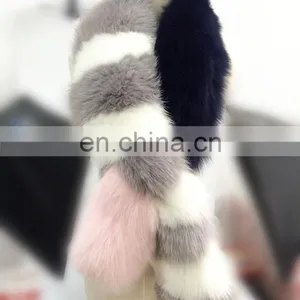 High Quality Nice Real Fox Fur Luxury Scarf thumbnail-1