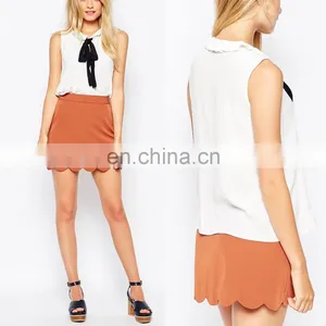 Wholesale Women Blouse Summer Latest Design With Bow Tie Nice Shirt thumbnail-1