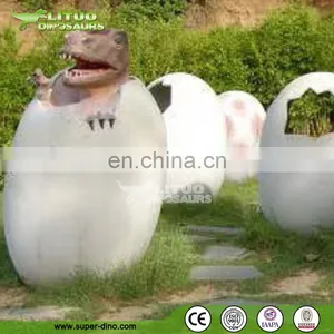 Realistic Dinosaur Hatching Eggs for Park Decoration thumbnail-2
