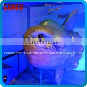 Theme Park Decoration High Quality Handmade Rubber Blue Fish Model thumbnail-1