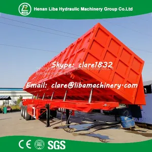 Coal Transport Used Dump Trailer 50 Ton 60 Ton 100 Ton Direct Factory Tipper Trailer thumbnail-4