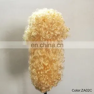Carnival Blond Huge Curly Wigs P-W220 thumbnail-3