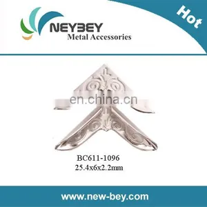 Fancy Flower Pattern Metal Book Corner Protectors for Book BU611 thumbnail-1