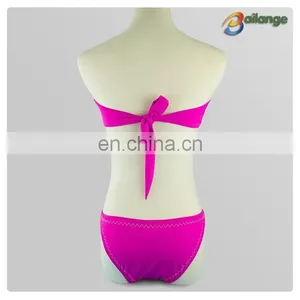 Bailange 2016 Newest Unique Crochet Bra Sexy Bra White Unlined Bikini Swimwear thumbnail-2
